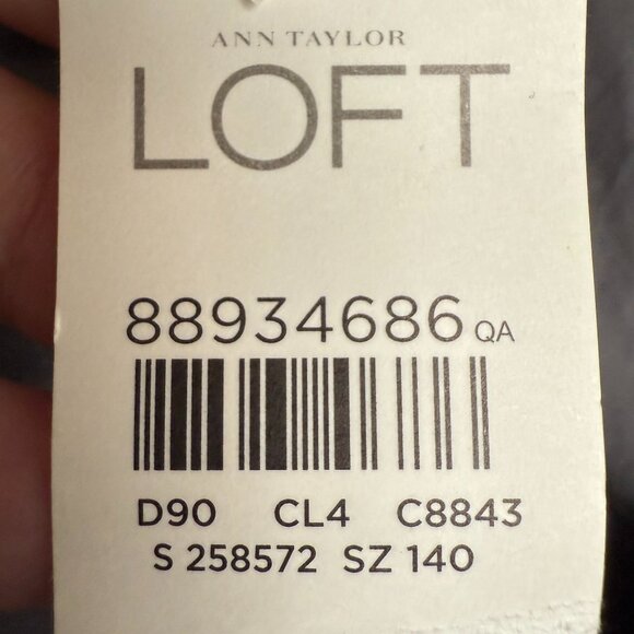 NWT Women's LOFT Cotton Utility Pant Gray | Size 14 - Picture 5 of 8